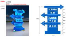 精神堡垒异形指路牌