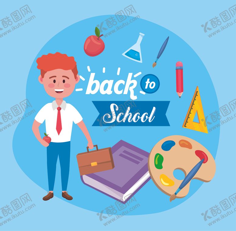 编号：81611409130653053688【酷图网】源文件下载-学生日常生活主题插画