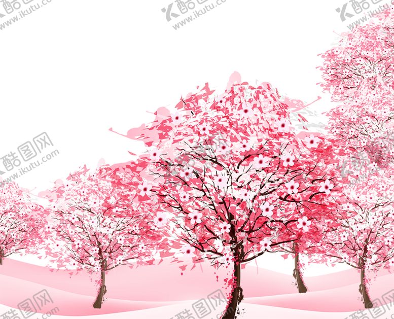 编号：71073610090240355987【酷图网】源文件下载-粉色樱花装饰