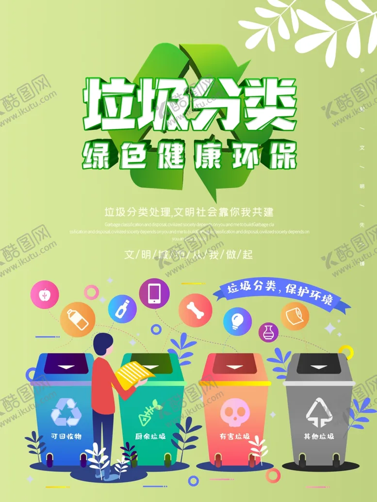 编号：36786003152011275851【酷图网】源文件下载-分类回收公益海报
