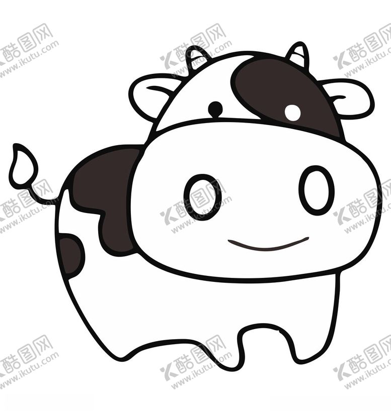 编号：72195202201357219965【酷图网】源文件下载-卡通奶牛