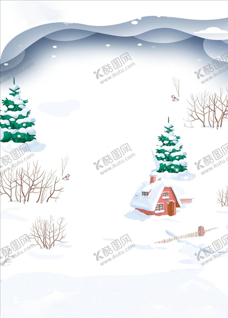 编号：93219809122256351044【酷图网】源文件下载-手绘冬天背景