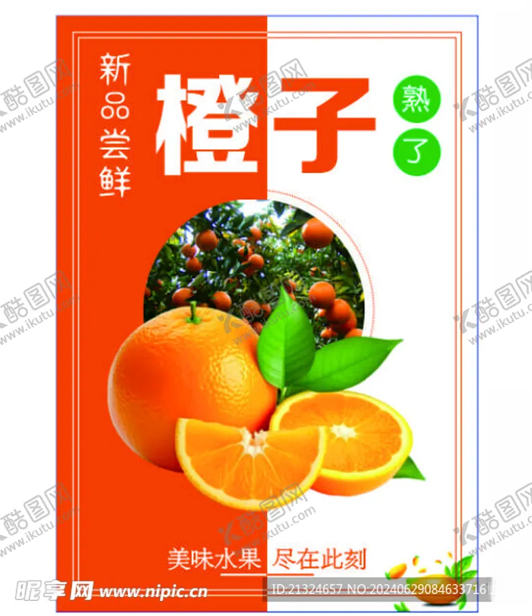 编号：95354302130203043875【酷图网】源文件下载-橙子海报