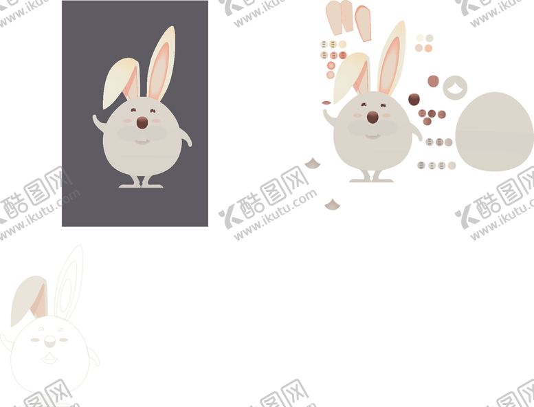 编号：77032909280604563182【酷图网】源文件下载-矢量兔子