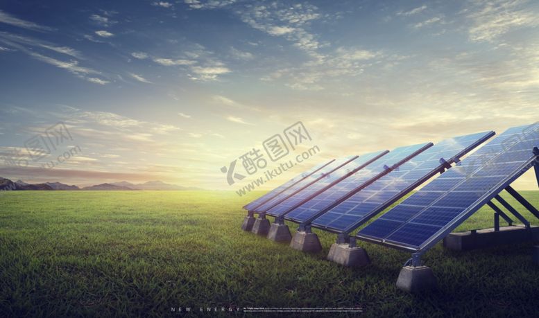 编号：44213710081657237376【酷图网】源文件下载-光伏发电创意合成海报