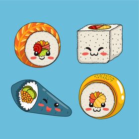 可爱手绘美食