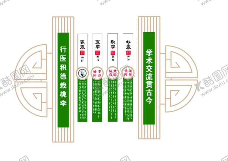编号：37470302272232153723【酷图网】源文件下载-中医文化墙