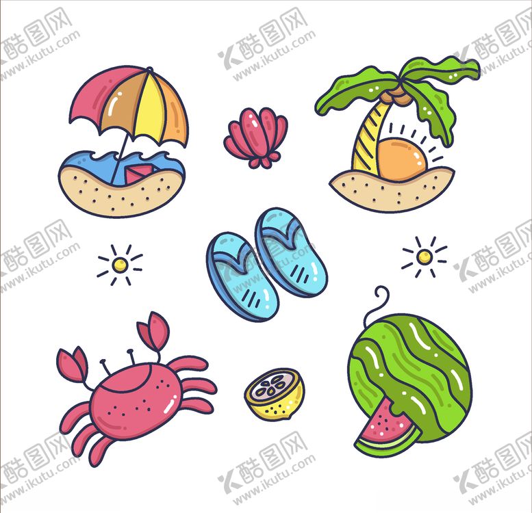 编号：59119205141650067724【酷图网】源文件下载-夏日元素