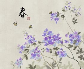 手绘樱花