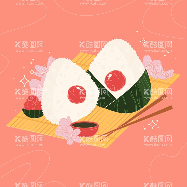 编号：95837810231224215014【酷图网】源文件下载-日料插画