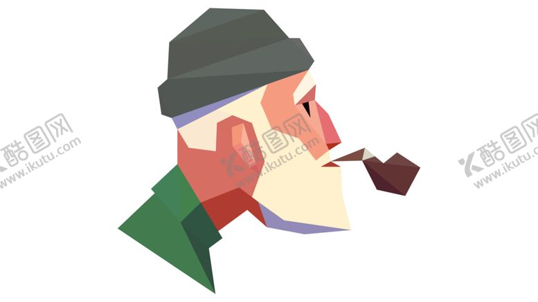 编号：60110309131239268017【酷图网】源文件下载-吸烟老人