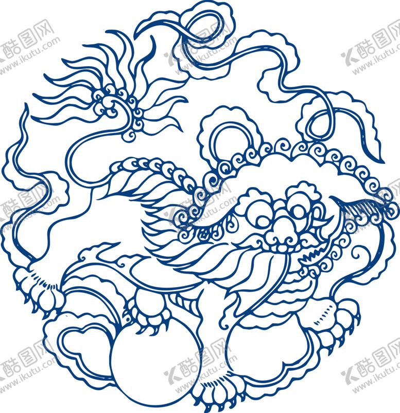 编号：80361006231558536517【酷图网】源文件下载-青花瓷图案