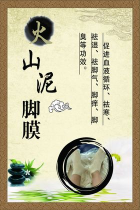 火山泥脚膜展板