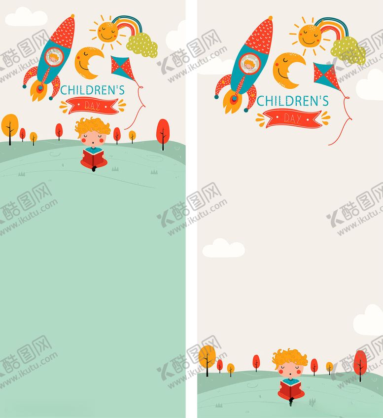 编号：30190111171710187862【酷图网】源文件下载-儿童火箭主题创意插画背景