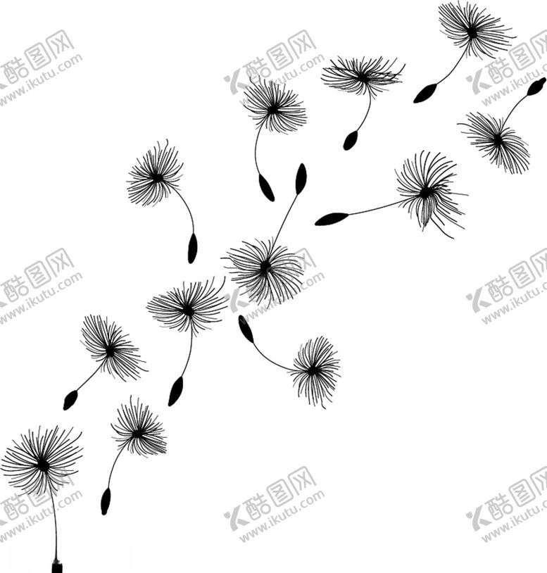 编号：94348510261656439173【酷图网】源文件下载-矢量蒲公英插图