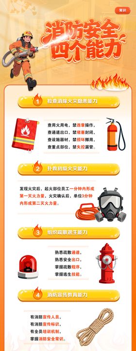 消防安全知识科普宣传海报