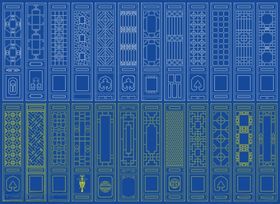 窗花镂空花纹屏风隔断雕花