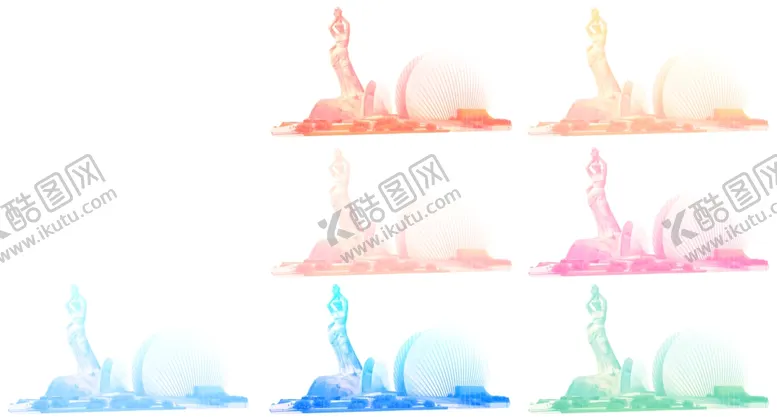 编号：36346609090518208836【酷图网】源文件下载-五颜六色的珠海渔女日月贝