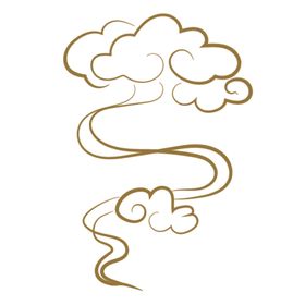 中国风传统云纹祥云圆形古典边框