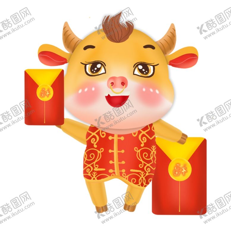 编号：47242307042249136149【酷图网】源文件下载-春节动漫牛形象