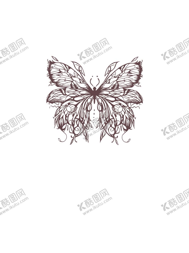 编号：69769802082104284738【酷图网】源文件下载-蝴蝶定位花