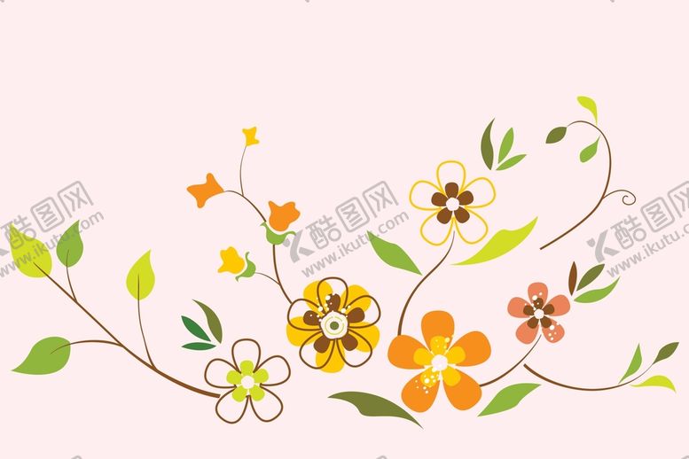 编号：48620110021310313579【酷图网】源文件下载-抽象花朵花纹  