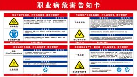 职业病危害告知卡书安全周险标识