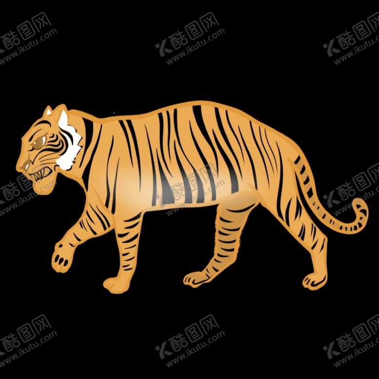 编号：34665309142039131561【酷图网】源文件下载-手绘老虎