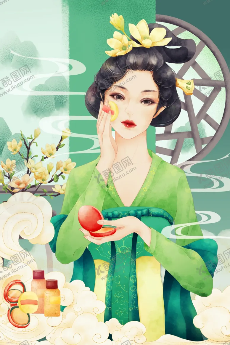 编号：64156202051916009442【酷图网】源文件下载-美女插画
