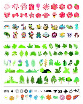 卡通装饰小元素