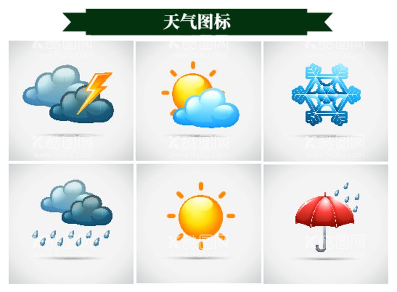 编号：98019712090636371379【酷图网】源文件下载-卡通天气图标