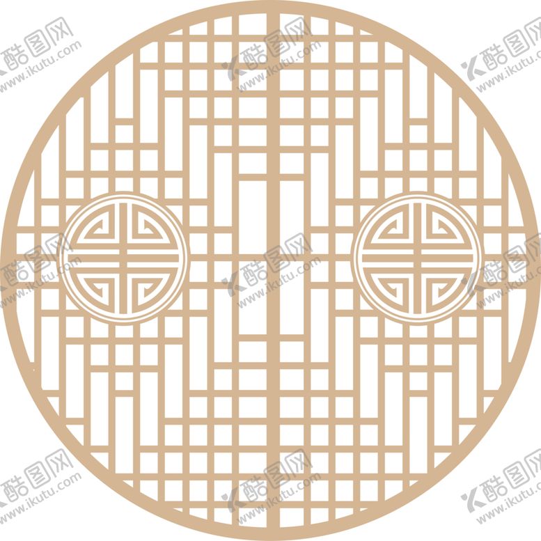 编号：54234109201922355379【酷图网】源文件下载-中式传统图案花纹矢量