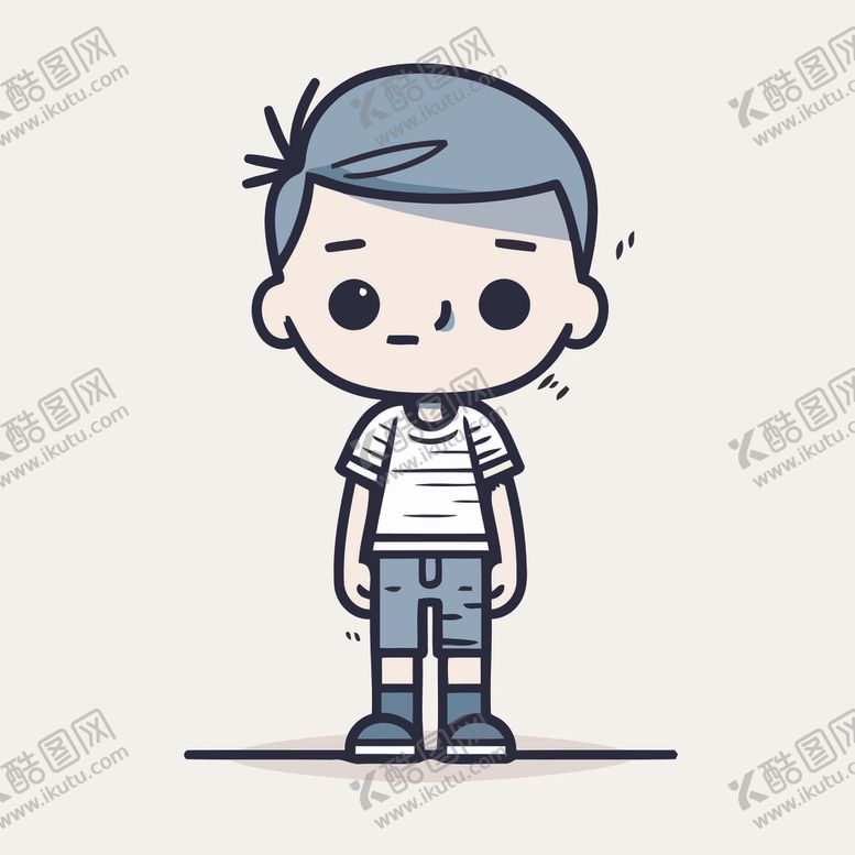 编号：60501702051212039310【酷图网】源文件下载-有趣男孩卡通儿童插画