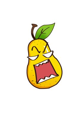 手绘鸭梨表情
