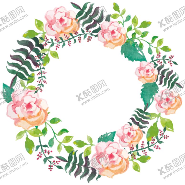 编号：91121905021632524454【酷图网】源文件下载-植物花环