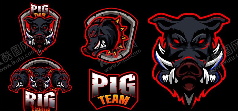 编号：48746309160607026063【酷图网】源文件下载-野猪图案