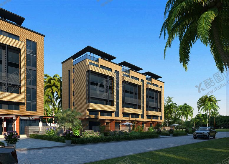 编号：43327210290041448533【酷图网】源文件下载-现代别墅