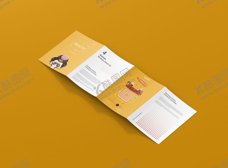 编号：92221509240441228978【酷图网】源文件下载-折页展示样机