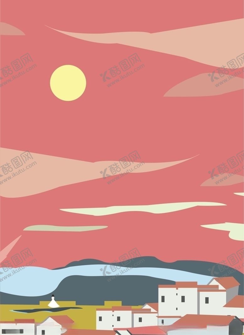 编号：76415107121847081835【酷图网】源文件下载-风景插画