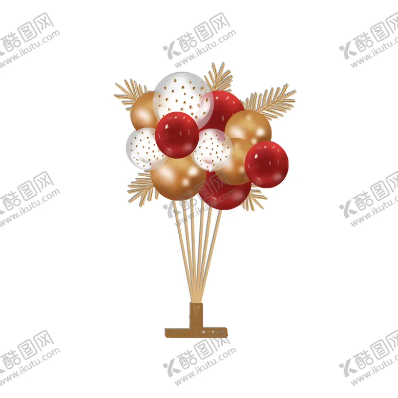 编号：46085109281602020759【酷图网】源文件下载-红金气球桌摆装饰