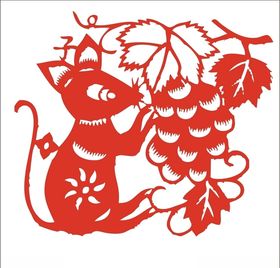 剪纸老鼠