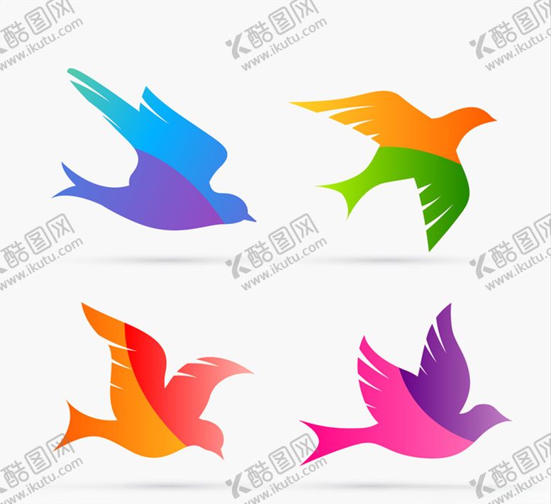 编号：65692710242226041984【酷图网】源文件下载-水彩飞鸟小鸟