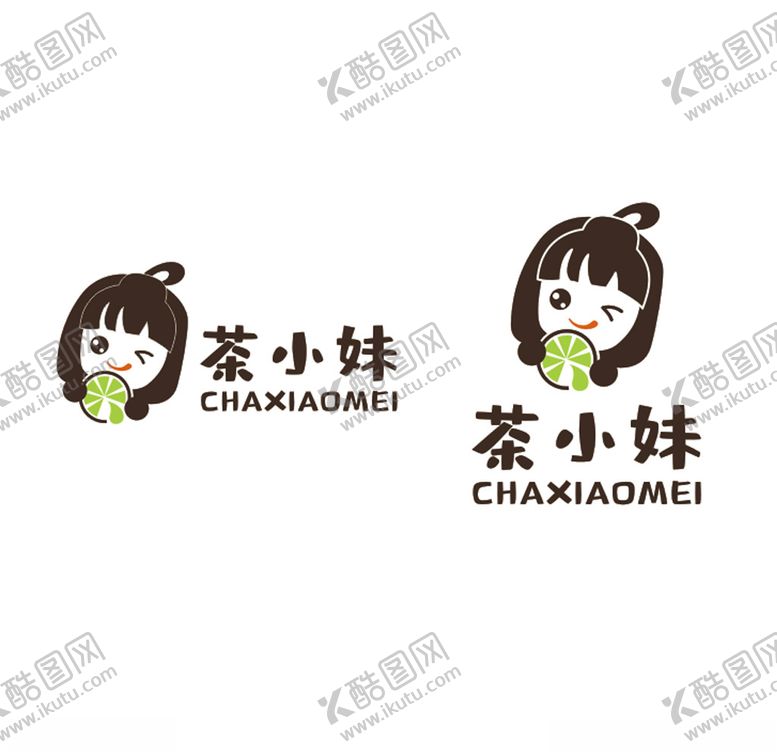 编号：14833610121805106425【酷图网】源文件下载-茶小妹标志LOGO