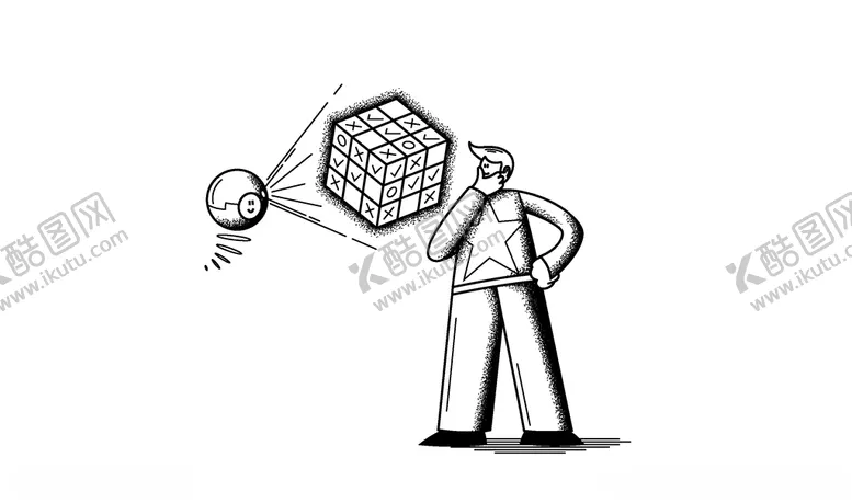 编号：62399304201325293869【酷图网】源文件下载-线性人物插画