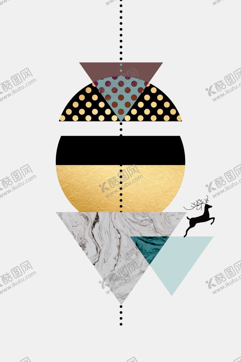 编号：28928709101406221863【酷图网】源文件下载-抽象几何装饰画