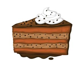 手绘卡通可爱蛋糕甜点免抠PNG