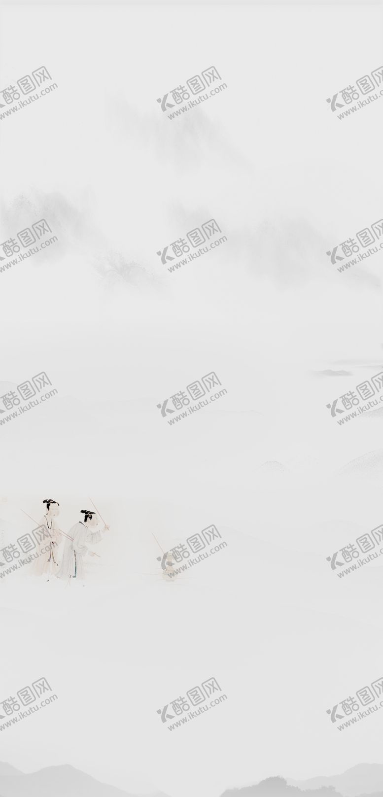 编号：77432302111724382390【酷图网】源文件下载-水墨山水画图