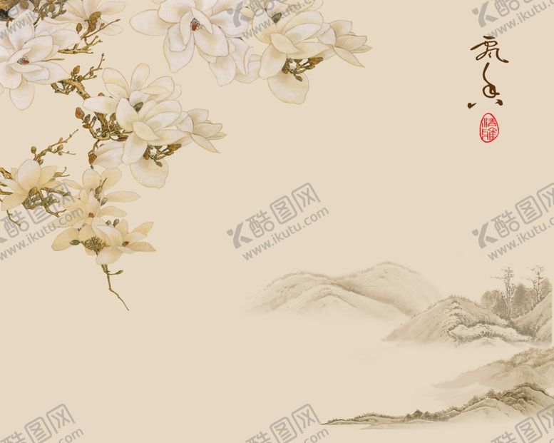编号：18659406241532108144【酷图网】源文件下载-花鸟工笔背景墙