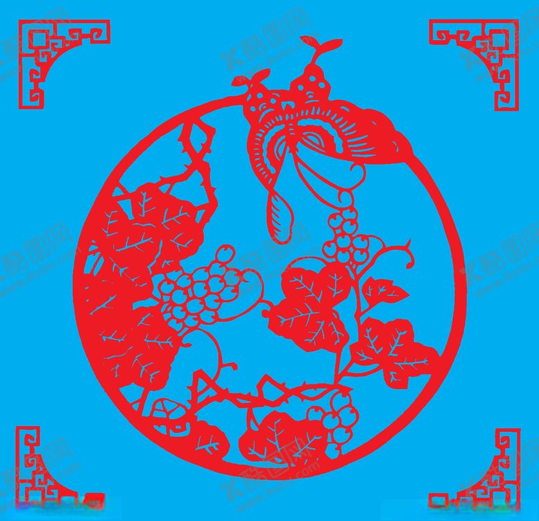 编号：78156209131433079489【酷图网】源文件下载-蝶恋花剪纸