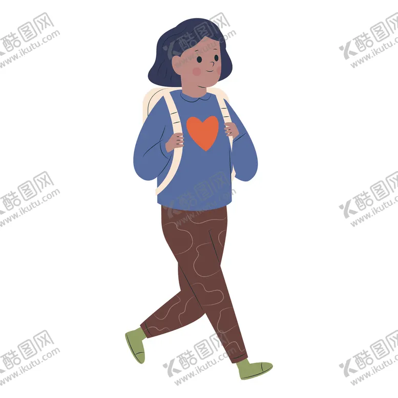 编号：76966011200607307215【酷图网】源文件下载-卡通学生形象